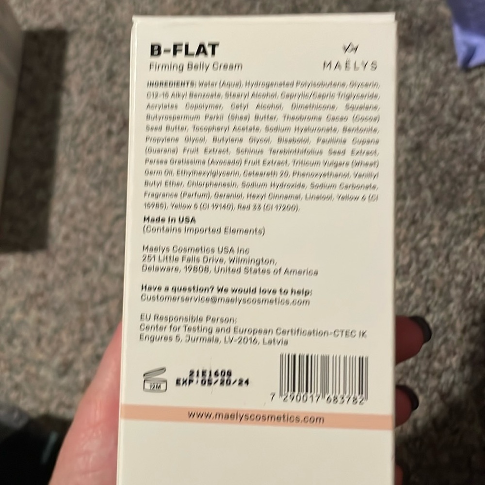 Maelys B-flat belly cream